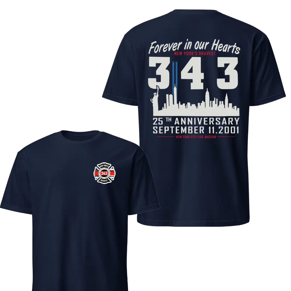 New York Firefighter Memorial 343 T-Shirt 2