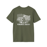 Remember Them All Memorial T-Shirt — Veteran Flag Tribute 11