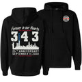 343 Firefighter Memorial Sweatshirt, Forever in Our Hearts 9/11 Anniversary Hoodie, Soft Cotton Blend Shirt, New York’s Bravest Tribute Apparel for Men & Women, September 11 Remembrance