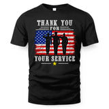Thank You For Your Service T-Shirt | Patriotic Military Salute America