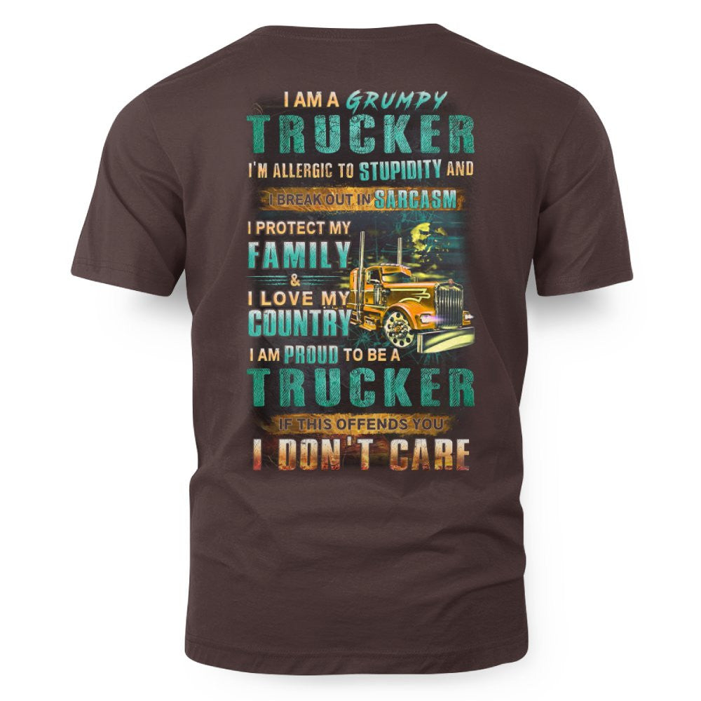 Grumpy Trucker Shirt – Funny Sarcastic Truck Driver Gift 3