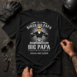 I Am A Biker Papa Just Like A Normal Papa Only Much Cooler Shirt For Grandpa 4