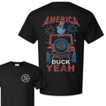 4th of July America Duck Yeah Graphic Tee, Patriotic Jeep Print Shirt, Soft Cotton Blend, Independence Day Apparel for Men & Women, Fun Holiday Gift