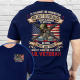 Veteran, I Own It Forever The Title U.S. Veteran T-Shirt TPT2338TS 3