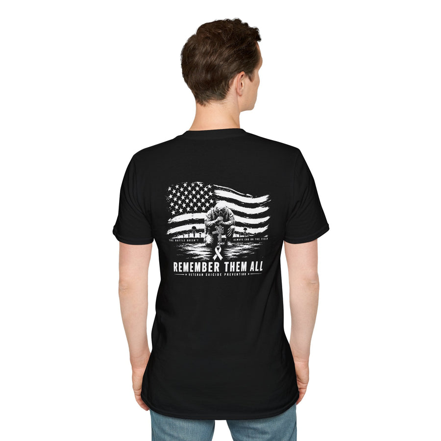 Remember Them All Memorial T-Shirt — Veteran Flag Tribute 10