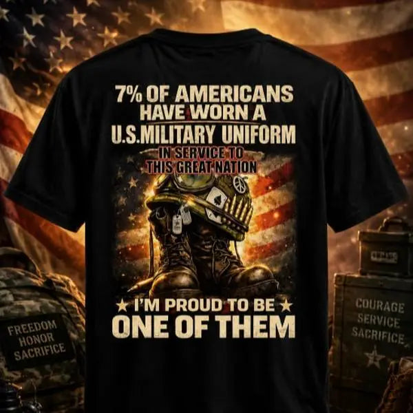 Veteran Pride Graphic T-Shirt, U.S. Military Service Tribute Tee, Unisex Black Shirt