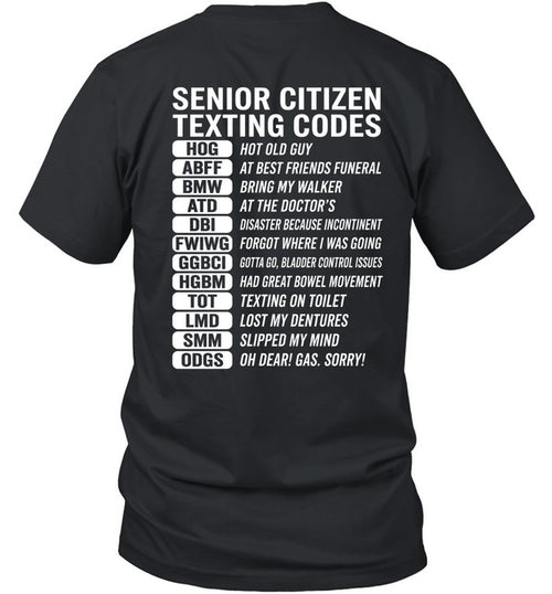 SENIOR CITIZEN TEXTING CODES