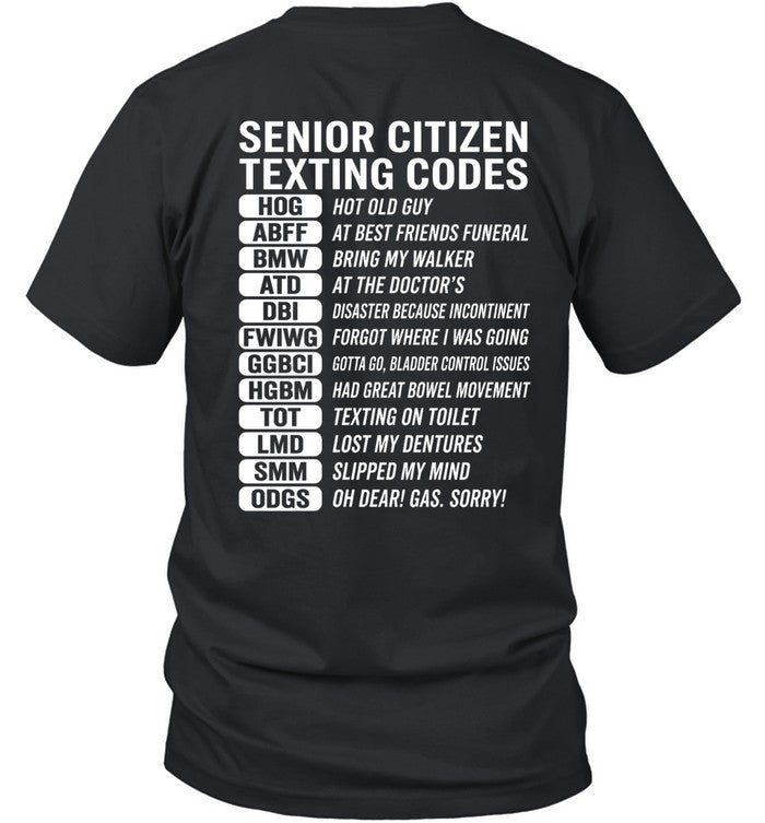 SENIOR CITIZEN TEXTING CODES