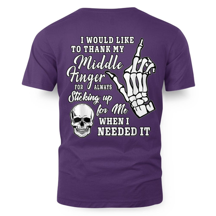 I Would Like To Thank My Middle Finger Skeleton Halloween 4