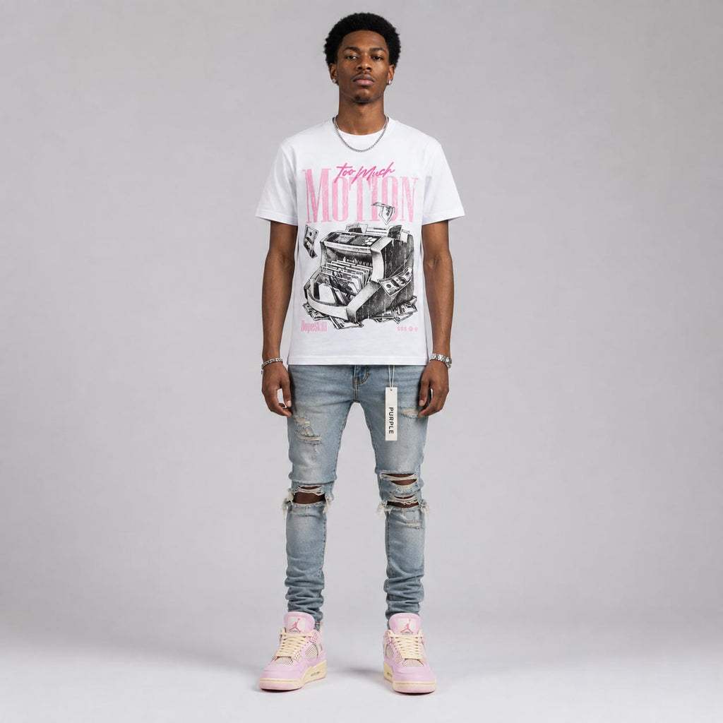 Iced Carmine 4s DopeSkill T-Shirt Too Much Motion Graphic