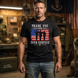 Thank You For Your Service T-Shirt | Patriotic Military Salute America 7