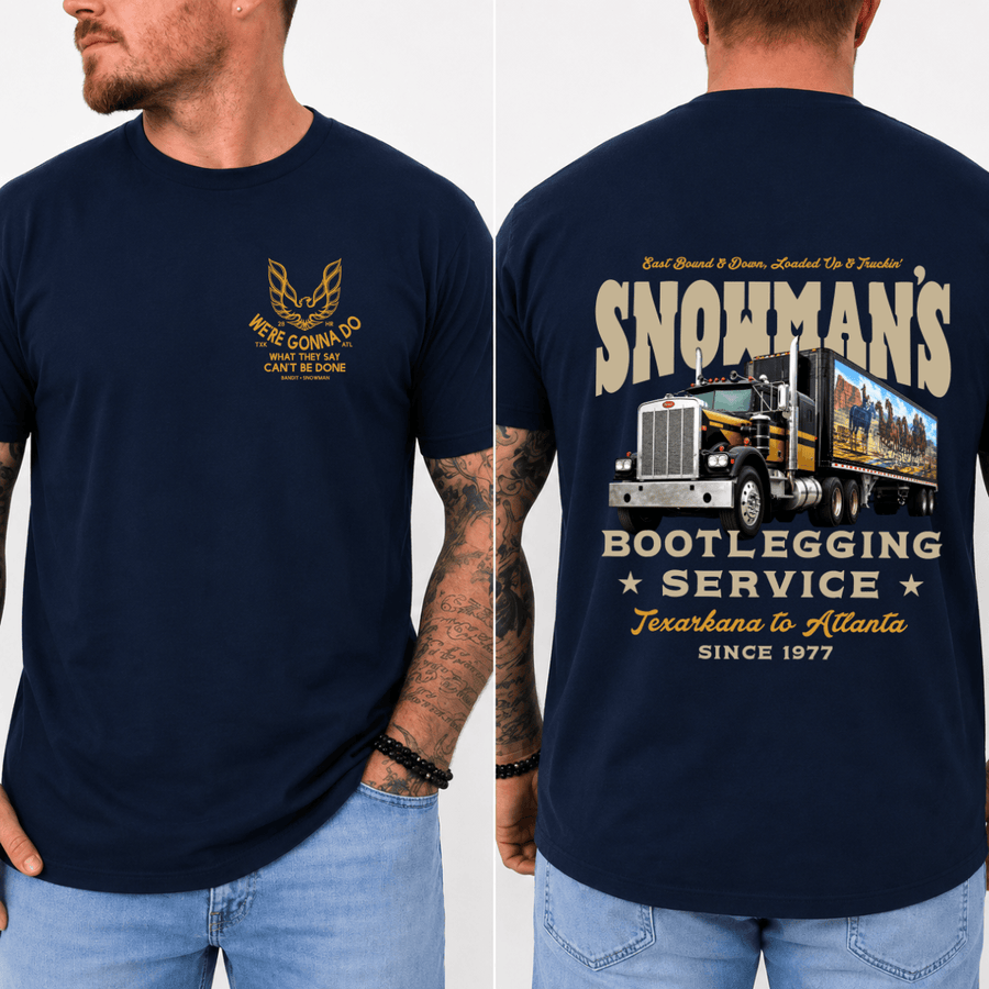 Snowman's Bootlegging Service T-Shirt, Smokey and The Bandit Tee, Unisex Trendy Shirt Gift for Movie Fans 2