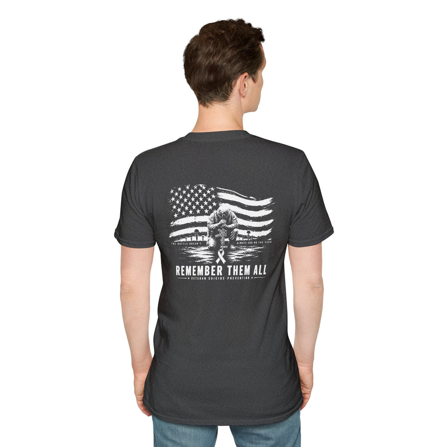 Remember Them All Memorial T-Shirt — Veteran Flag Tribute 20