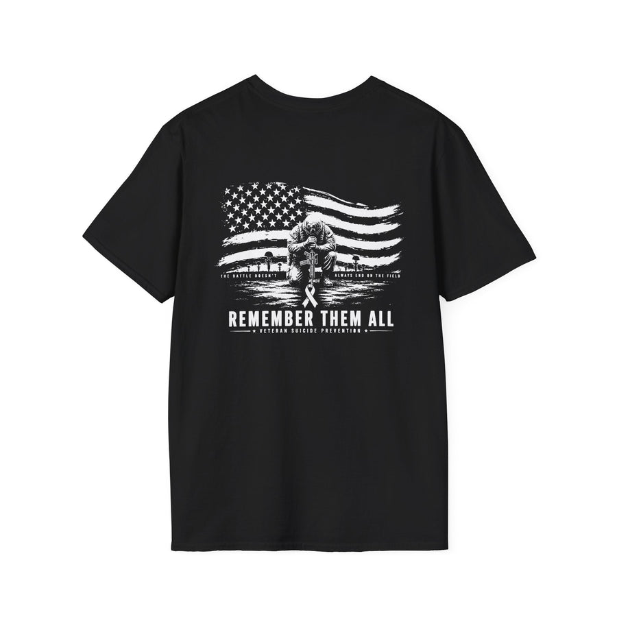 Remember Them All Memorial T-Shirt — Veteran Flag Tribute 6