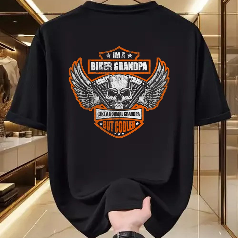 Funny I'm a Biker Grandpa like a Normal Grandpa But Cooler