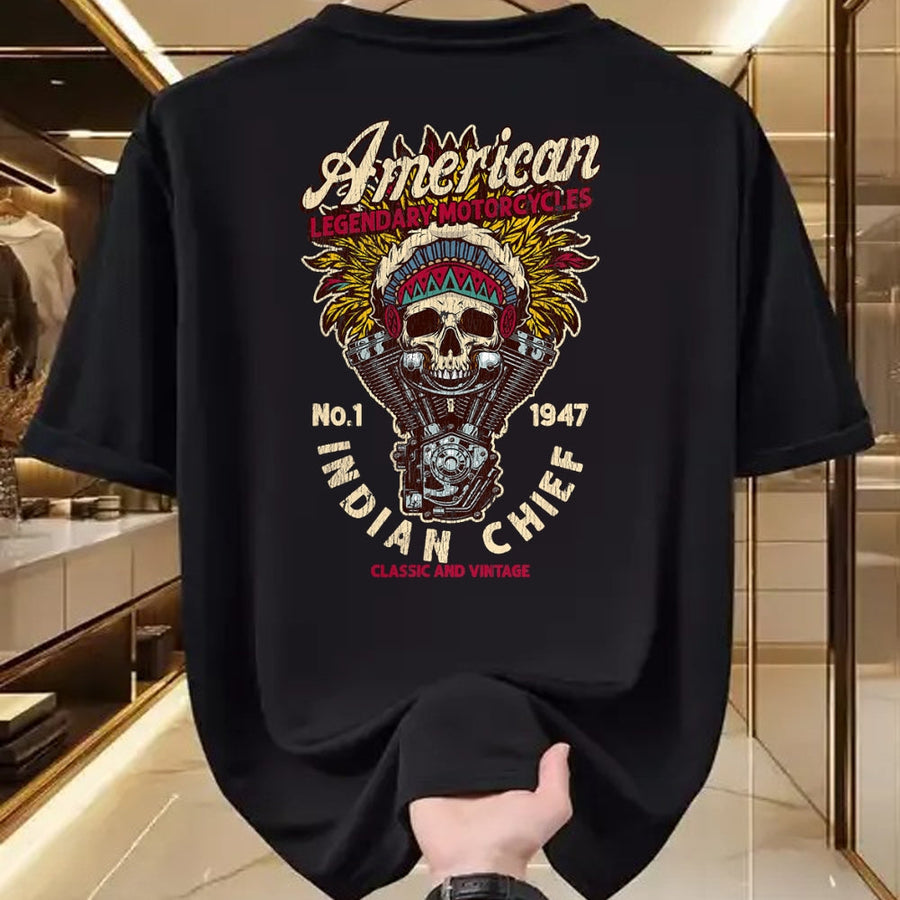 NRetro Vintage American Motorcycle Indian native Bikers Gift
