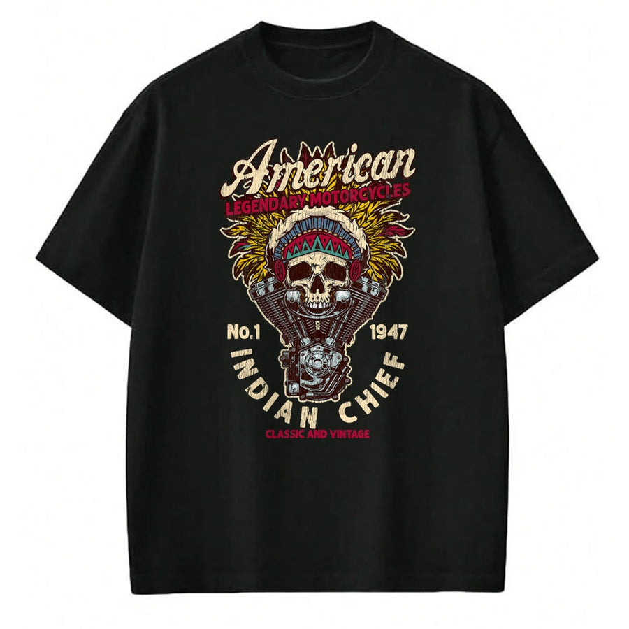 NRetro Vintage American Motorcycle Indian native Bikers Gift 2