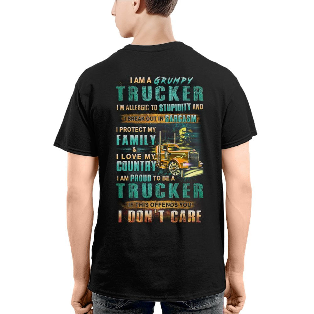 Grumpy Trucker Shirt – Funny Sarcastic Truck Driver Gift 2