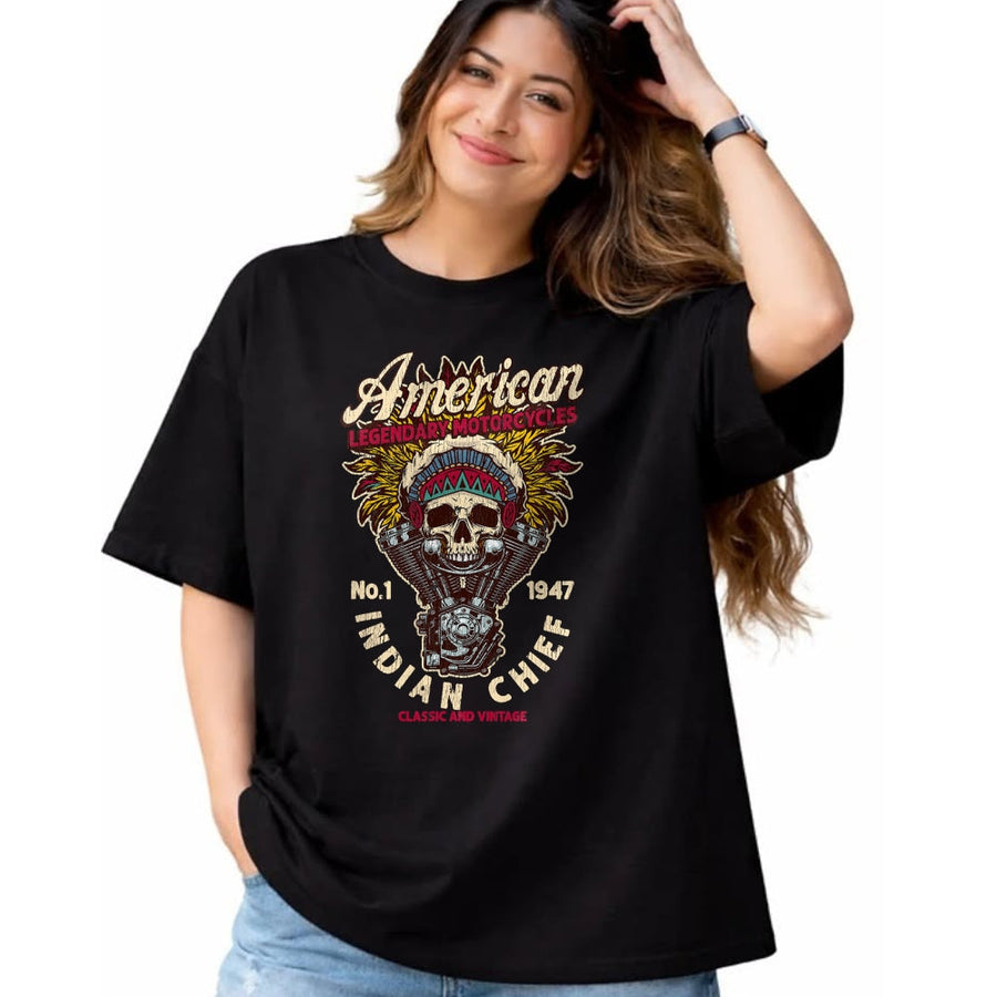 NRetro Vintage American Motorcycle Indian native Bikers Gift 3