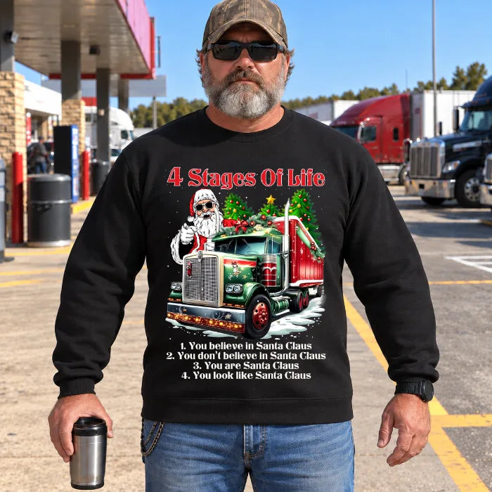 4 Stages of Santa Truck – Funny Christmas Trucker