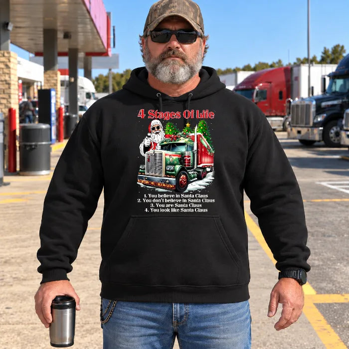 4 Stages of Santa Truck – Funny Christmas Trucker