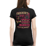 Trucker's Wife T-Shirt – Funny Married Trucker Wife Gift for Women 2