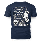 I Would Like To Thank My Middle Finger Skeleton Halloween 5