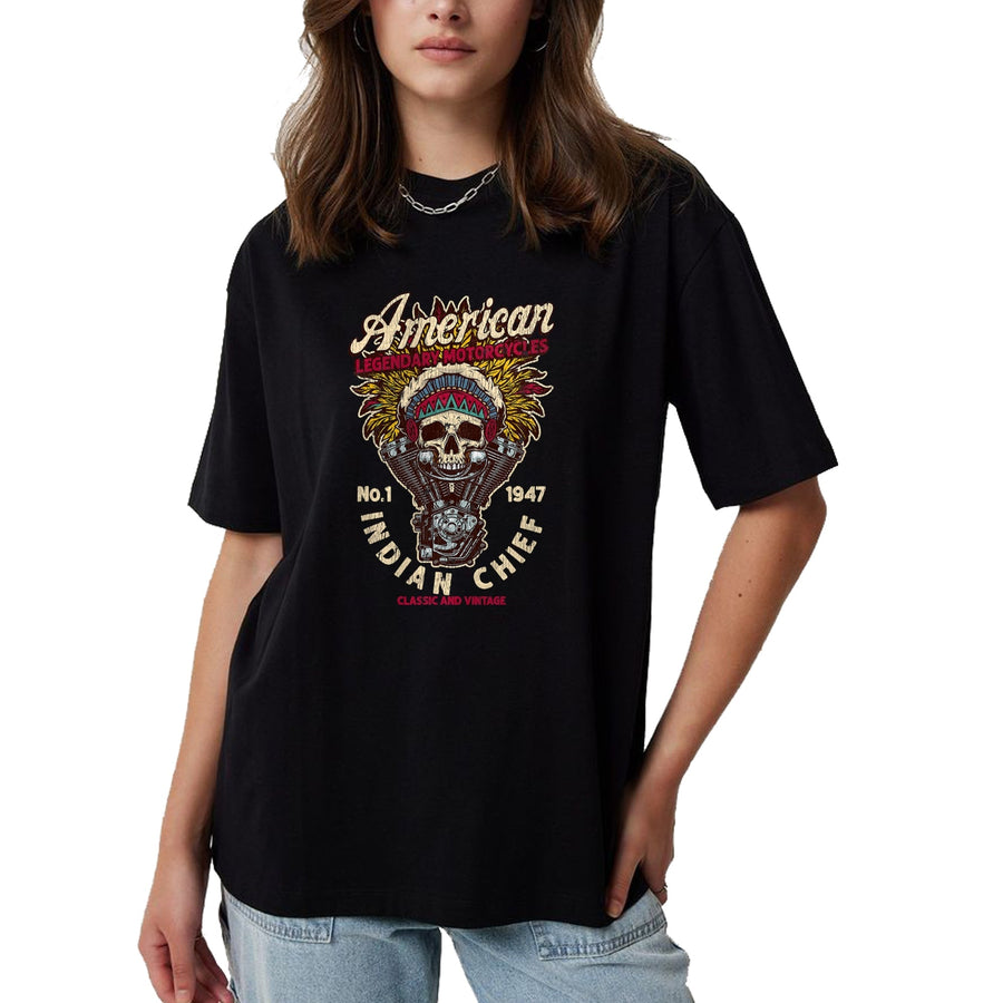 NRetro Vintage American Motorcycle Indian native Bikers Gift 7