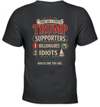 THERE ARE 2 TYPES OF TRUMP SUPPORTERS 1 BILLIONAIRES 2 IDIOTS G01 1900 12 WHICH ONE YOU ARE 6