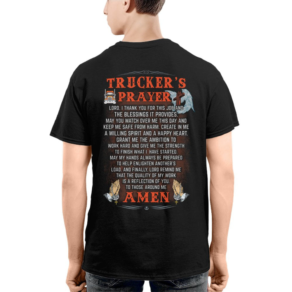 Trucker’s Prayer T-Shirt – Faith, Strength & Road Warrior Pride 2