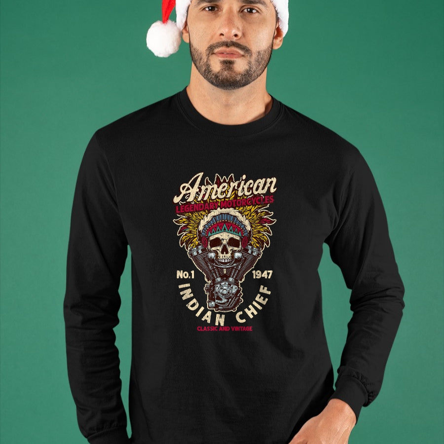 NRetro Vintage American Motorcycle Indian native Bikers Gift 9