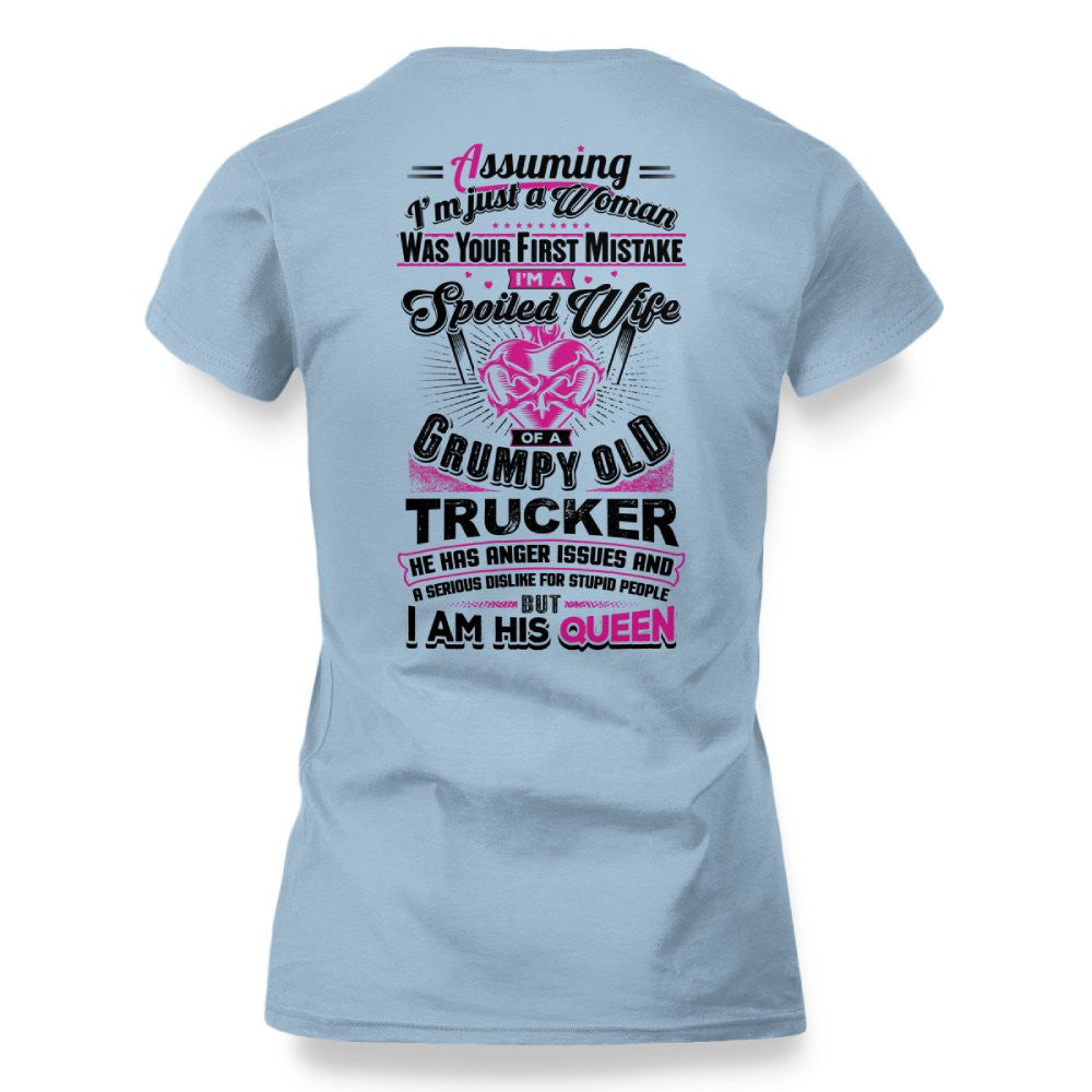 I'm a Grumpy Old Trucker's Queen Funny Trucker 5