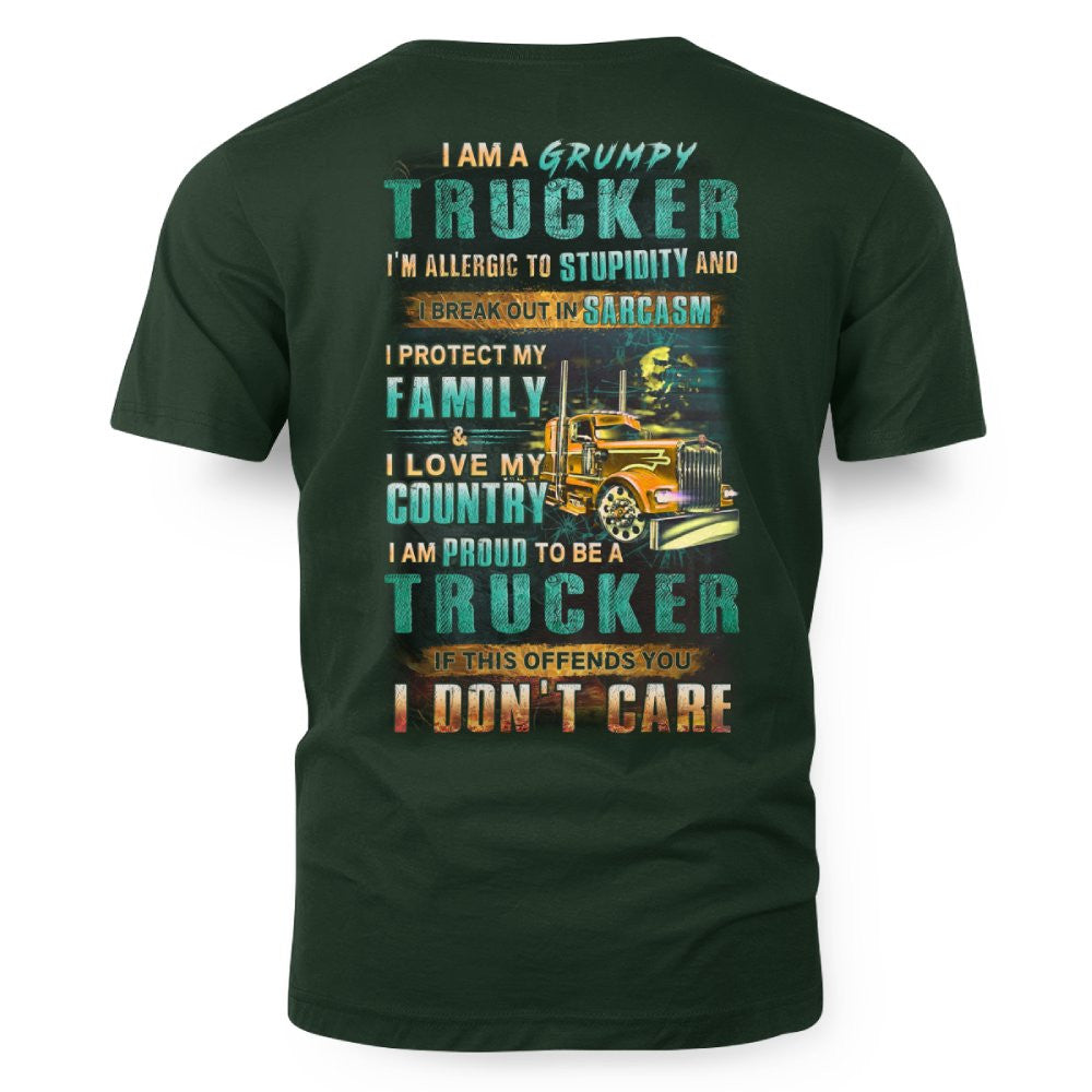 Grumpy Trucker Shirt – Funny Sarcastic Truck Driver Gift 9