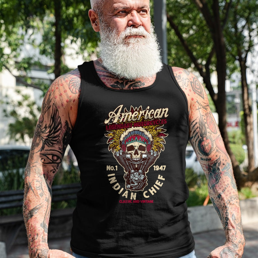 NRetro Vintage American Motorcycle Indian native Bikers Gift 13