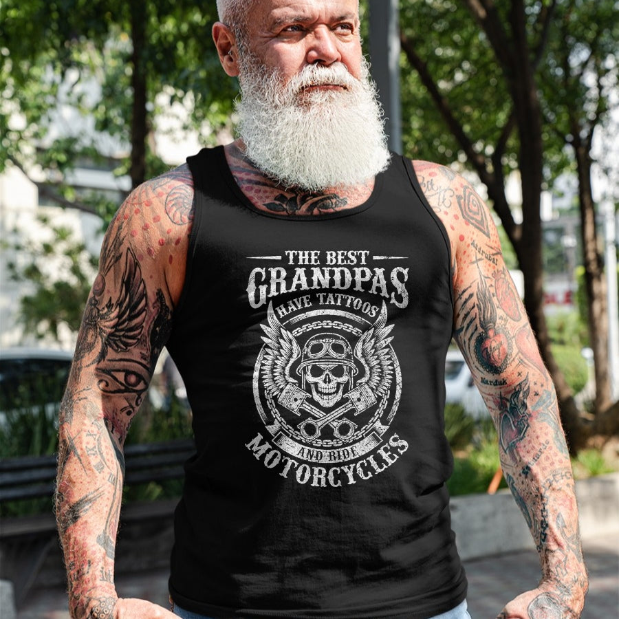 Best Grandpas Have Tattoos And Ride Motorcycles Biker Biking 13