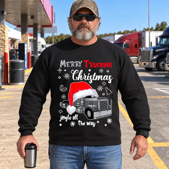 Merry Trucking Christmas. Jingle all the way