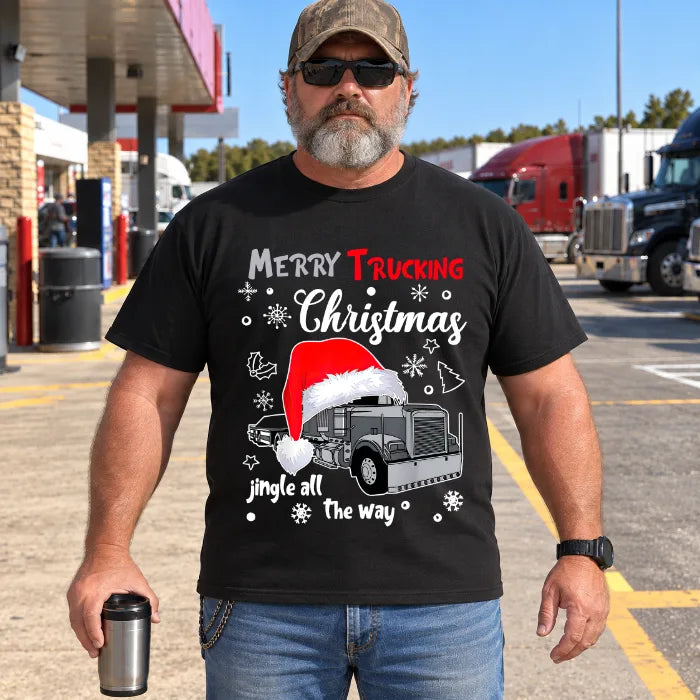 Merry Trucking Christmas. Jingle all the way