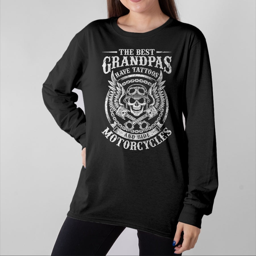 Best Grandpas Have Tattoos And Ride Motorcycles Biker Biking 14