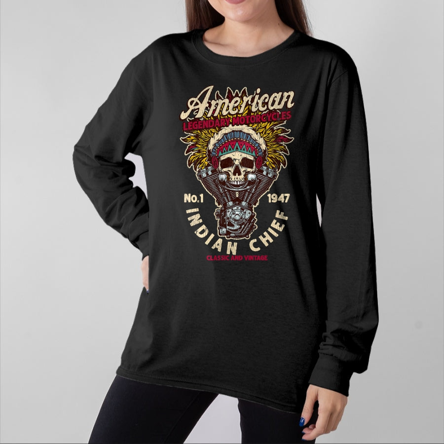 NRetro Vintage American Motorcycle Indian native Bikers Gift 14
