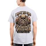 I May Be Old But I Was a Trucker When It Was Cool Vintage Trucker 4