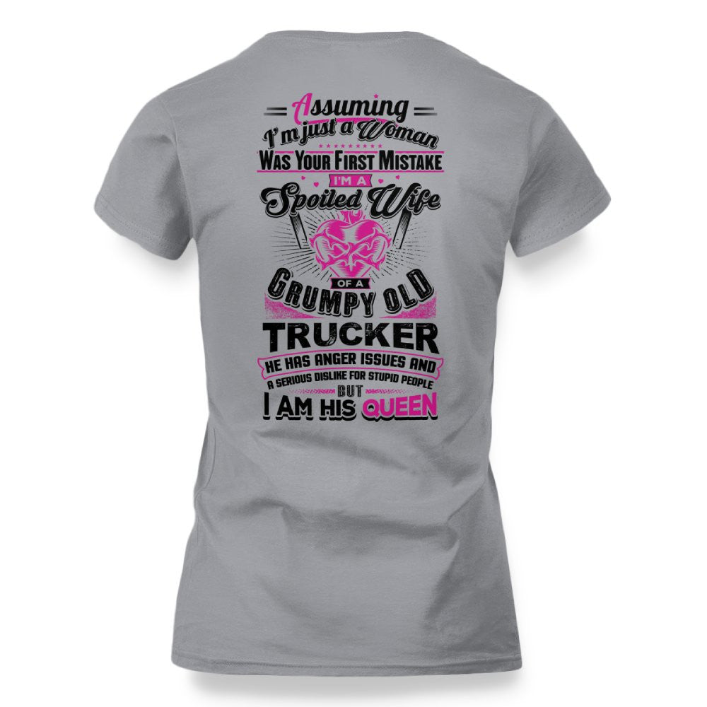 I'm a Grumpy Old Trucker's Queen Funny Trucker 3