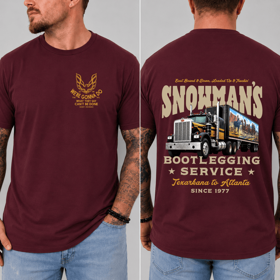 Snowman's Bootlegging Service T-Shirt, Smokey and The Bandit Tee, Unisex Trendy Shirt Gift for Movie Fans 3