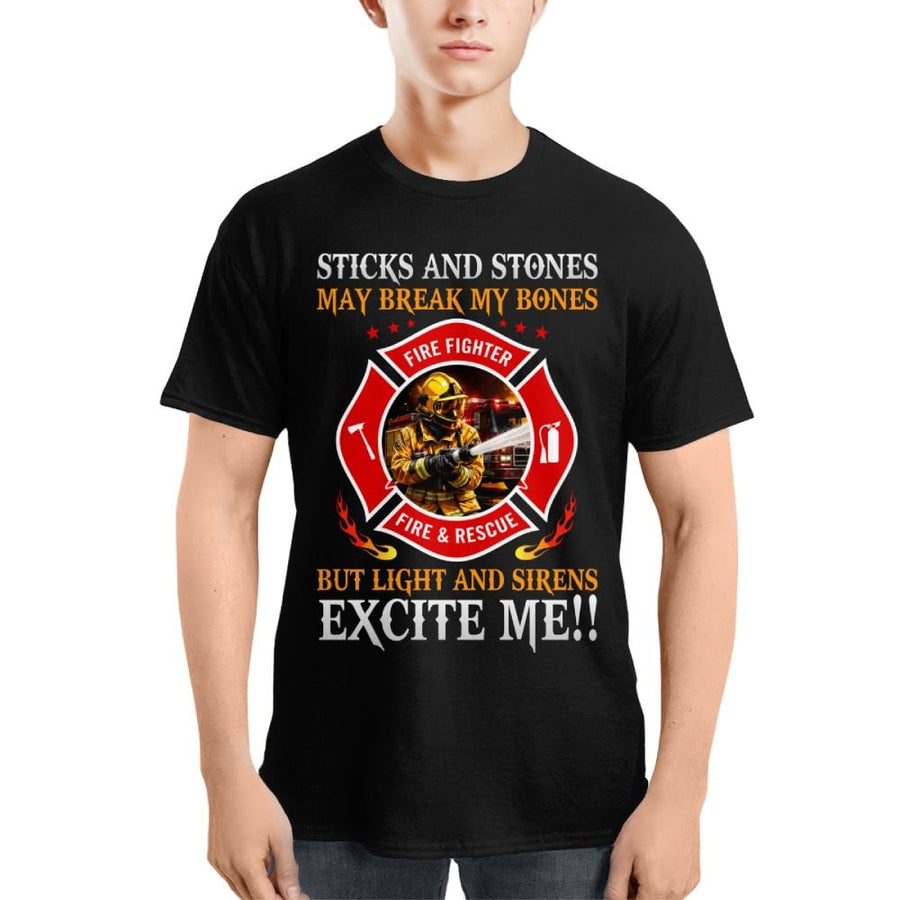 Lights & Sirens Excite Me Funny Firefighter 2