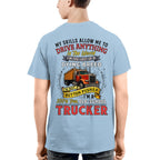 Funny Trucker T-Shirt – Old School Truck Driver Gift, Trucking Life Tee 6