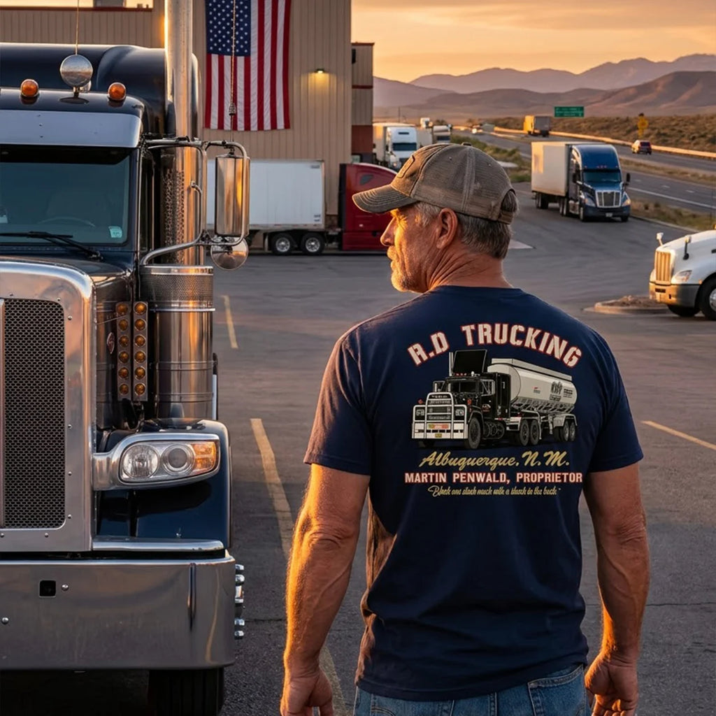 R.D Trucking Shirt, Convoy Movie Tee, Vintage Trucker Graphic T-Shirt #329 - Reel Belly 4