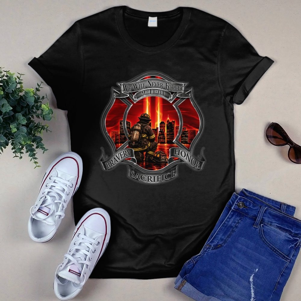 9/11 Bravery, Honor and Sacrifice Firefighter 3