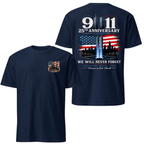 9/11 25th Anniversary Tee - We Will Never Forget 9.11.2001 2