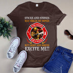 Lights & Sirens Excite Me Funny Firefighter 7