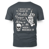 I Would Like To Thank My Middle Finger Skeleton Halloween 3