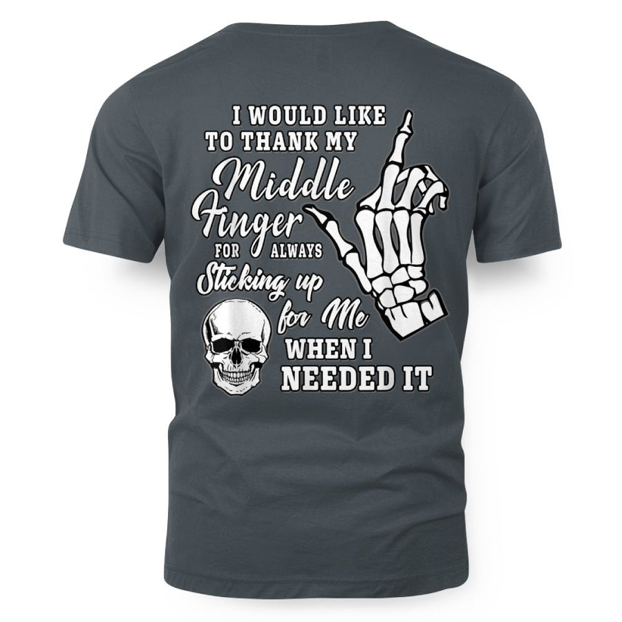 I Would Like To Thank My Middle Finger Skeleton Halloween 3